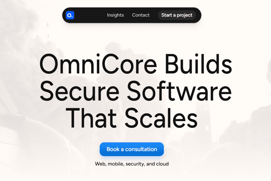 OmniCore Systems website preview
